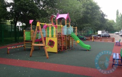 Травмобезопасное наливное покрытие